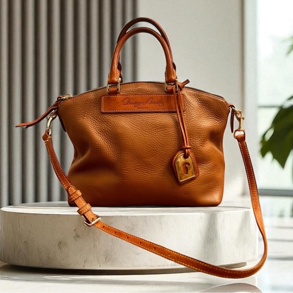 DOONEY and BOURKE 1975 Florentine Vacheta Leather Juliette Satchel Bag VINTAGE